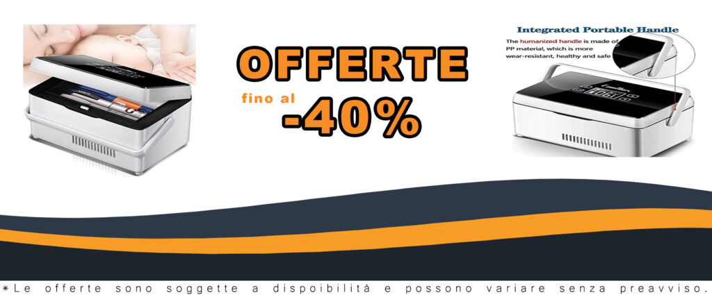 GNbow Mini Frigorifero per Insulina con Display a LED e Temperatura Regolabile, Frigo Portatile