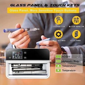 Frigorifero portatile per insulina con display LCD, ideale per viaggi, con capacità di raffreddamento per medicinali sensibili alla temperatura.