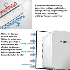 hxoity 8L Mini Frigo Piccolo Frigorifero con Display Digitale per Auto e Campeggio, in colore rosa