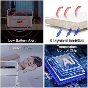 Frigorifero portatile per insulina, ideale per viaggi, con doppia batteria e temperatura controllata 2~8°C
