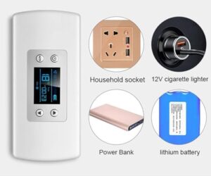 Immagine della scatola frigo KARFRI per medicina diabetica, compatta e portatile con display LED