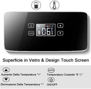 PixCy Dispositivo di Raffreddamento Portatile per Insulina, frigorifero per medicinali con display LCD