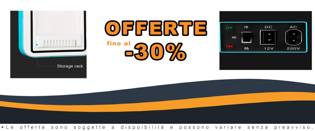 TOYOCC Mini Frigorifero Blu 6L con doppia tensione 12V/220V, ideale per auto, casa e ufficio