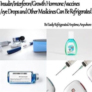 Custodia portatile per insulina con display LCD, mini frigorifero per farmaci a temperatura costante