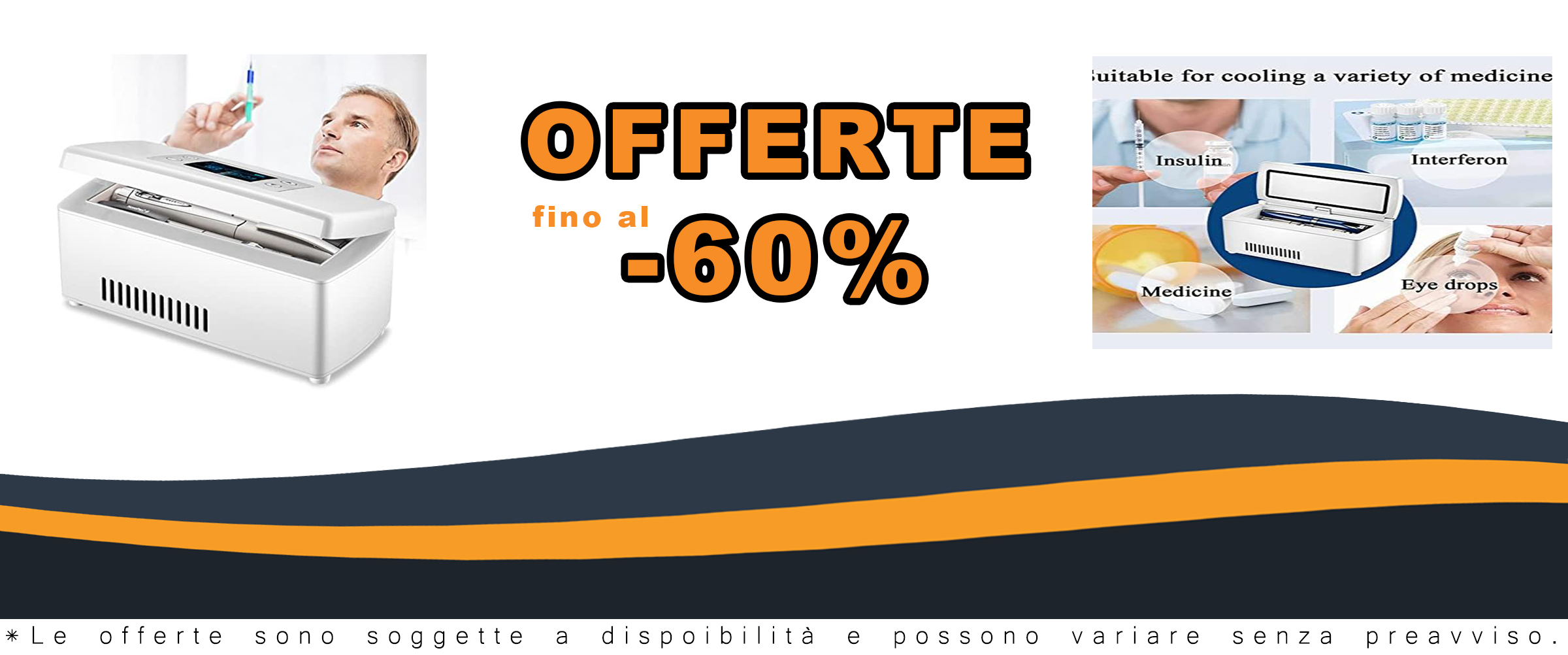 Frigorifero portatile IXART per insulina e farmaci, temperatura 0-18°C, ideale per viaggi