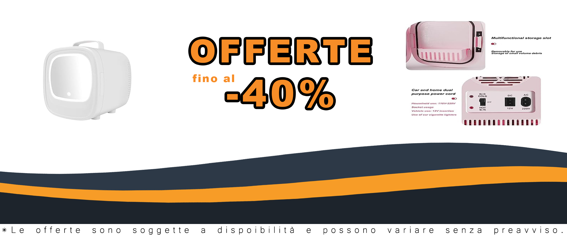 6L Mini Frigorifero Portatile di Bellezza MoreChioce con Specchio LED e Funzione di Raffreddamento e Riscaldamento