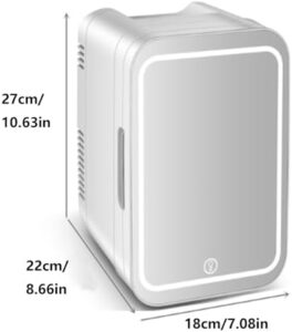 Mini frigorifero portatile rosa da 6 litri per cosmetici, con funzione di raffreddamento e riscaldamento  