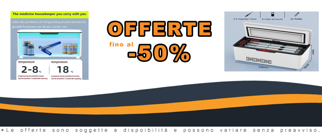 AOKLEY Mini frigo per medicinali e insulina, con display LED, ideale per auto, casa e viaggi.