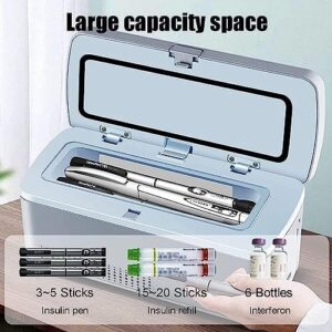 BDXZJ Mini Frigo per Insulina, Portatile e Compatto per Conservare Medicinali durante i Viaggi