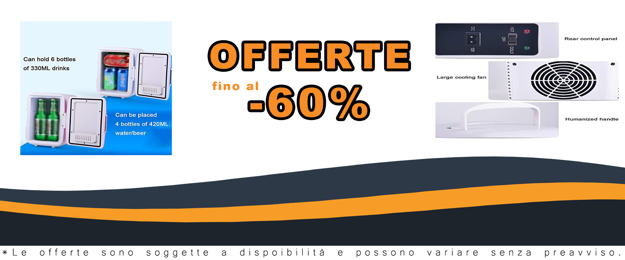TOYOCC Mini frigorifero da 4 litri in blu e rosa, ideale per auto, viaggi e uso domestico