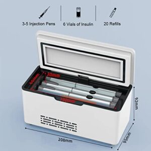 Frigorifero portatile per insulina e farmaci, ideale per mantenere una temperatura costante tra 2-8℃