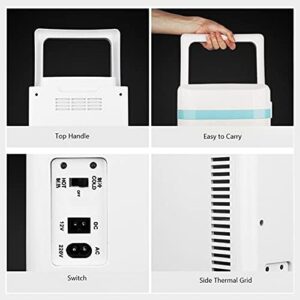 Mini frigo portatile da 12 litri per auto, casa, ufficio e dormitorio con funzione caldo e freddo