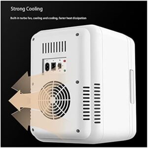 ZXCVB Mini Frigorifero 8L, frigo portatile in oro, perfetto per auto e ufficio
