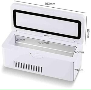 YIHEMEI Diabete Mini Frigo, frigorifero portatile per insulina e farmaci sensibili alla temperatura, ideale per viaggi.
