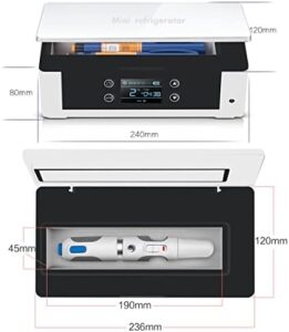 Mini frigo portatile per insulina RCBDBSM, ideale per conservare medicinali a temperatura controllata durante i viaggi e all'aperto.