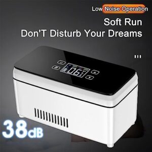 SKIHOT Refrigeratore per Insulina ultra-silenzioso, portatile, con display LED e sistema di allarme, perfetto per conservare l'insulina.