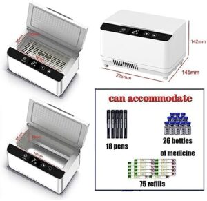 SKIHOT Frigorifero Ultra-Silenzioso per Medicina con Display LED e Sistema di Allarme