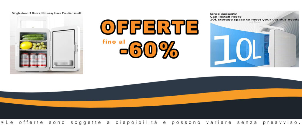 10L Mini Frigo Piccolo Frigorifero con Manico Reefer Elettrico, compatibile con alimentazione AC e DC, ideale per viaggi e campeggio.