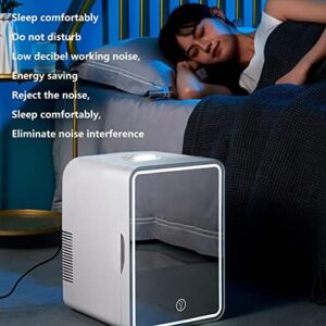 Mini Frigo Trucco Specchio con luce LED e riscaldatore per cibi e bevande