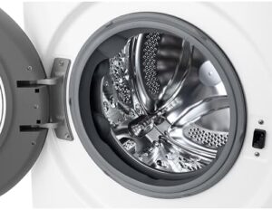 LG AI DD D2R3S08AIDD Lavasciuga Slim 8 - 4kg Serie R3 in funzione con una visualizzazione chiara delle modalità di lavaggio e asciugatura.