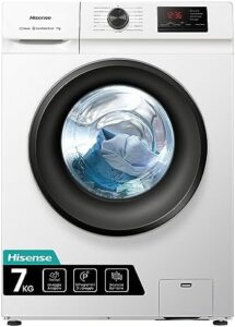 Hisense WFVB7012EM lavatrice 7 Kg con 15 programmi, vapore e display LED  