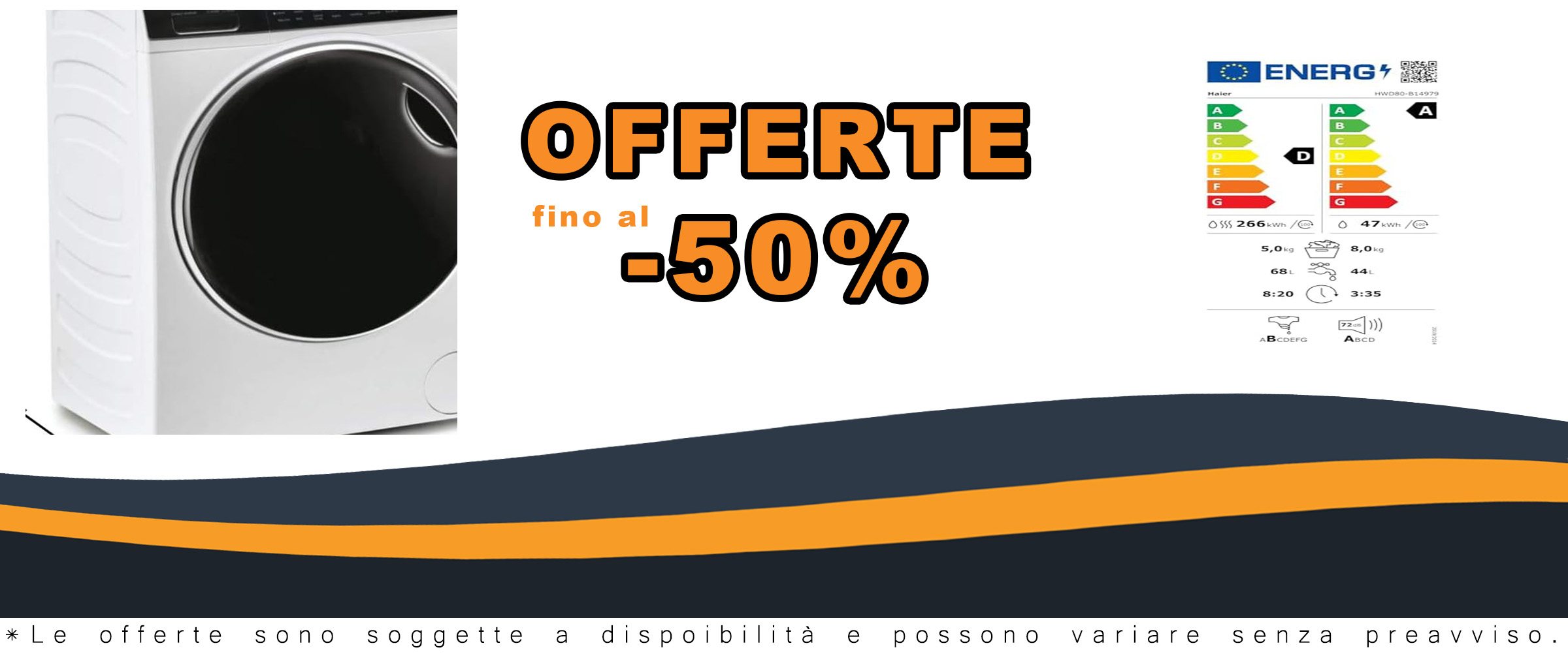Haier I-Pro Serie 7 Lavasciuga Slim 8+5 Kg, design compatto e alta efficienza energetica