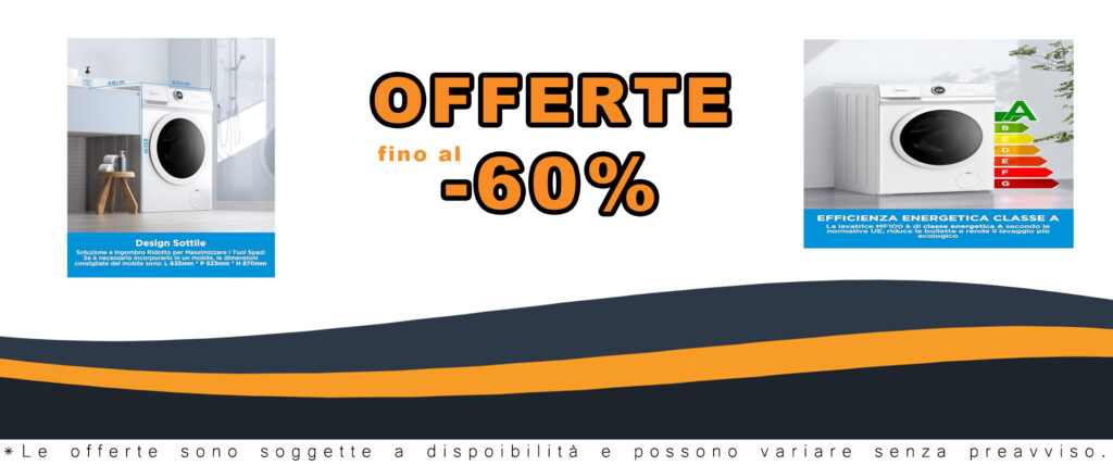 Midea MF10EW70B Lavatrice Slim Carica Frontale 7 kg, 1400 Giri, Classe A, Vapore