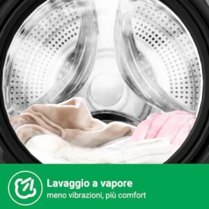 CHiQ CFL80-14586IM3XA Lavatrice a carica frontale, motore a inverter e tecnologia Space Pro
