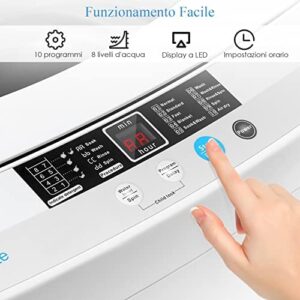 Lavatrice RELAX4LIFE automatica con funzione di asciugatura e capacità di lavaggio 5,5 kg