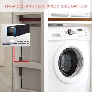DELORM Lavatrice Scaffale Tamburo Ripiano di Stoccaggio con design impilabile, adatto per bagno, cucina, lavanderia
