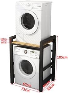 DELORM Lavatrice Scaffale Tamburo con capacità portante di 300kg, ideale per lavanderia, cucina e balcone