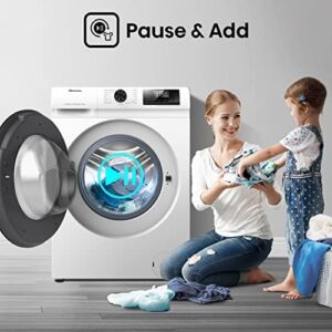 Hisense WFQE6012EVM Lavatrice Slim Carica Frontale, 6kg, Classe A, 1200 giri, Vapore, Motore Inverter