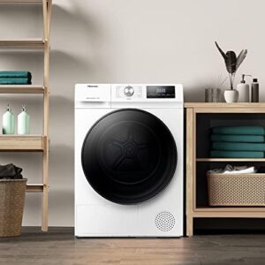 Hisense DHQA902U Asciugatrice A Pompa Di Calore Con Ion Tech, 9 Kg, A++, Oblò Nero