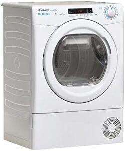 Candy Smart Pro Csoe H8A2De-S Asciugatrice a pompa di calore, 8 kg, bianca con programmazione NFC e stiro facile