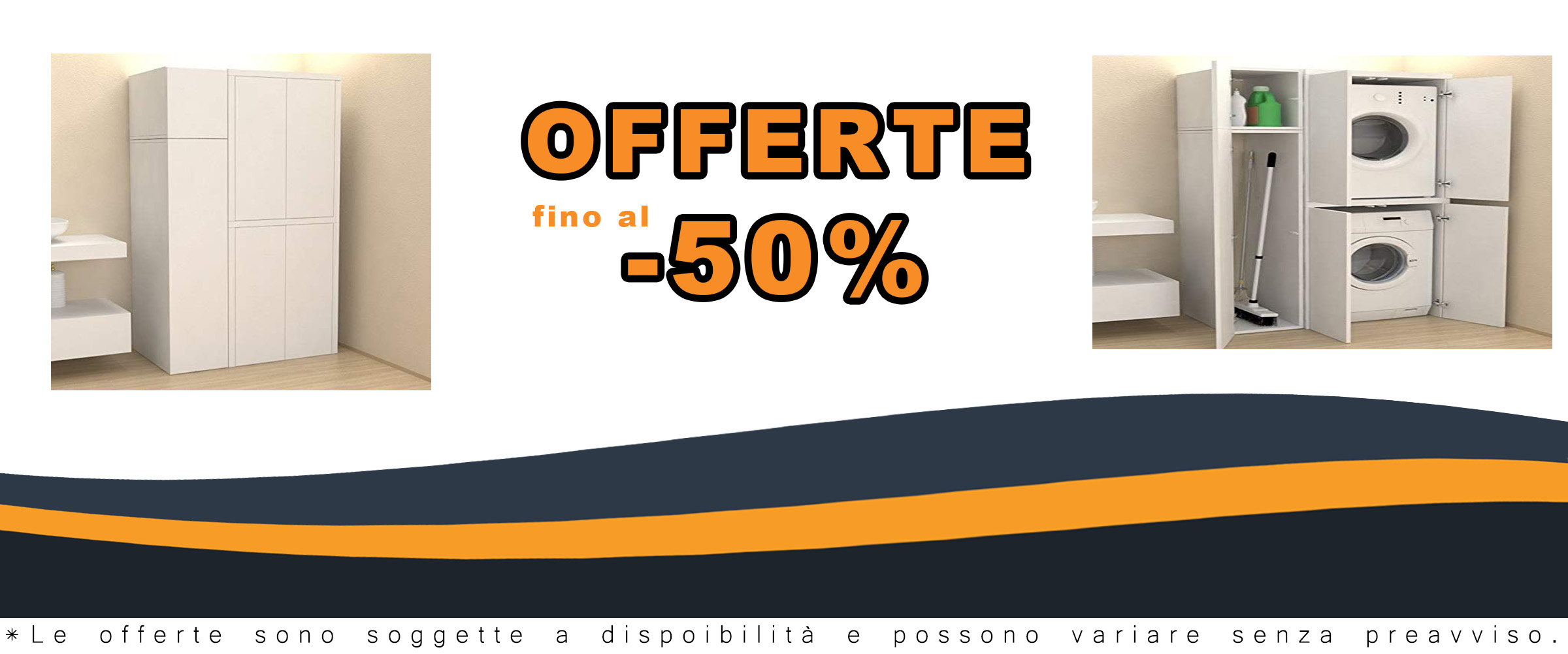 Mobile Colonna Coprilavatrice VE.CA. S.r.l. in legno bianco frassinato con vano accessorio per lavanderia e bagno