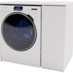 MRBLS_HOME Armadio per lavatrice 96 x 88,5 x 66 cm (larghezza x altezza x profondità) – Armadio per lavatrice – Minimalista sovrapiano lavatrice o asciugatrice – Moderna lavatrice asciugatrice