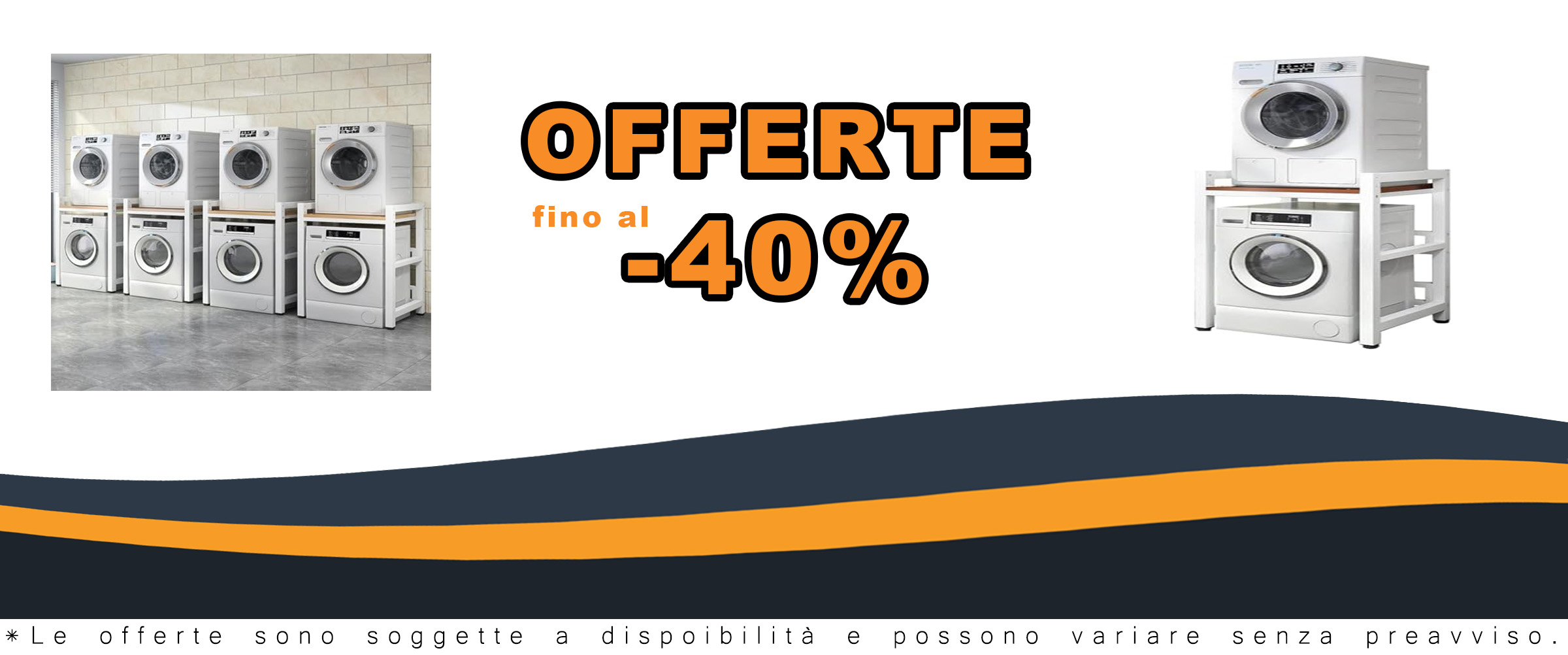 Supporto per lavatrice con ripiano regolabile e capacità di carico 400 kg  