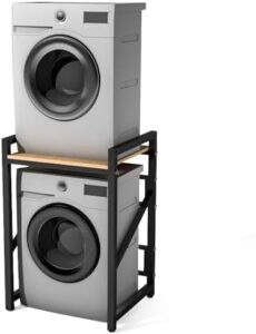 WPPTNSFY Kit Supporto per Asciugatrice Regolabile in Altezza, Mobile Porta Lavatrice e Asciugatrice a Colonna