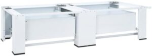 Piedistallo per lavatrice doppia con cassetti bianco di vidaXL