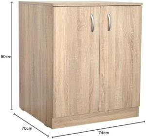 Mobile coprilavatrice 2 ante Prime Bianco, Rovere Olmo o Rovere Well