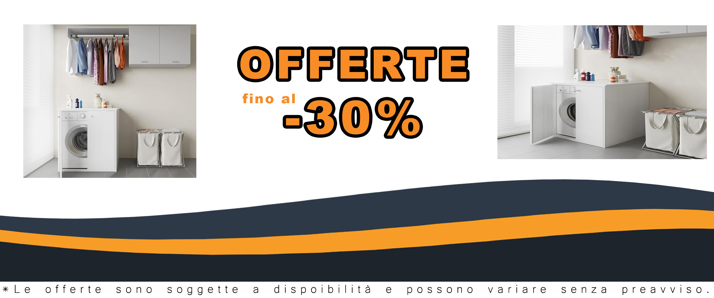 Mobile copri lavatrice e asciugatrice in PVC bianco con due ante, ideale per nascondere elettrodomestici e mantenere l'ordine.