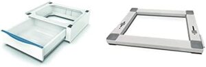 Meliconi Base Torre Extra L60, Kit Sovrapposizione per Lavatrice e Asciugatrice con Cassetto Estraibile e Base Wash Pro