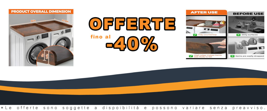 Kosydown Basic Set di 2 ripiani per lavatrice e asciugatrice in legno vintage per una lavanderia ordinata