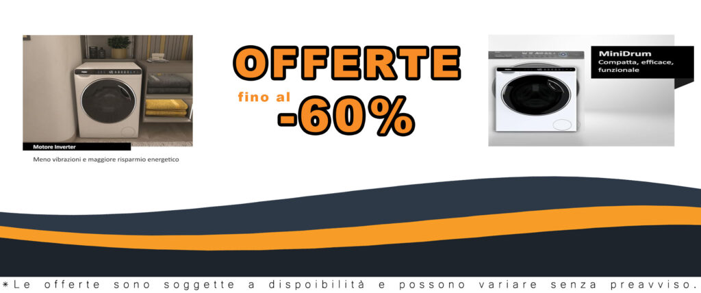Haier Mini Drum Lavatrice Slim 5 Kg, modello bianco con carica frontale e trattamento antibatterico ABT.