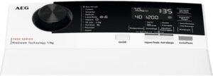 AEG LTR7E72C Lavatrice Caricamento dall'alto 7 kg 1151 Giri/min C Bianco, design compatto ed efficiente  