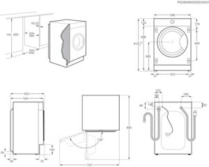 AEG LR8BI7480 - Lavatrice da incasso serie 8000, tecnologia PowerCare, 8 kg, sconto esclusivo Amazon