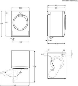 AEG Serie 8000 Asciugatrice 8 Kg, TR8G83GW con pompa di calore e tecnologia AbsoluteCare in un design compatto e moderno