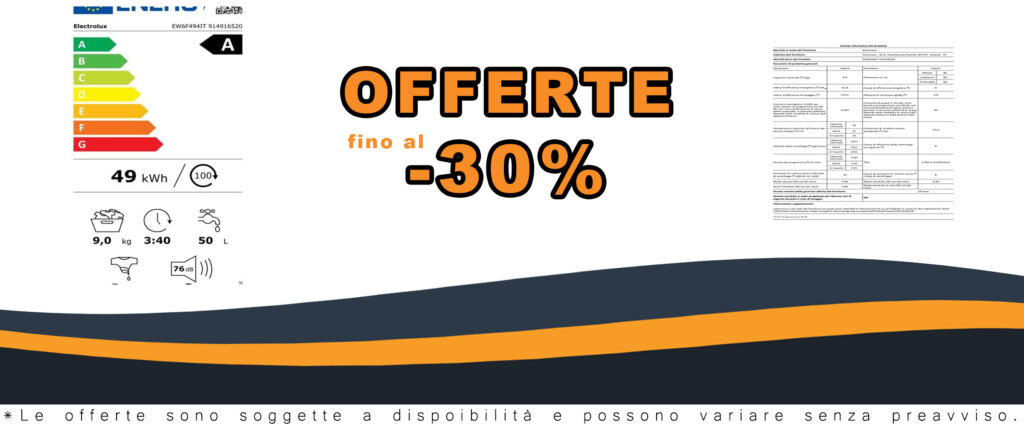 Electrolux PerfectCare 600 Lavatrice a Carica Frontale 9 kg, EW6F494IT, Bianco