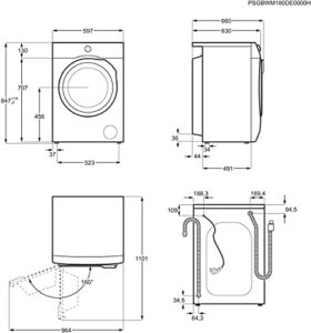 AEG L7FEA70690 - Lavatrice ProSteam con funzione di rinfrescante, capacità 9,0 kg, silenziosa, e 1600 giri/min.