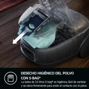 Aspirapolvere AEG AB61H6SW, Bianco Opaco, Potenza e Design